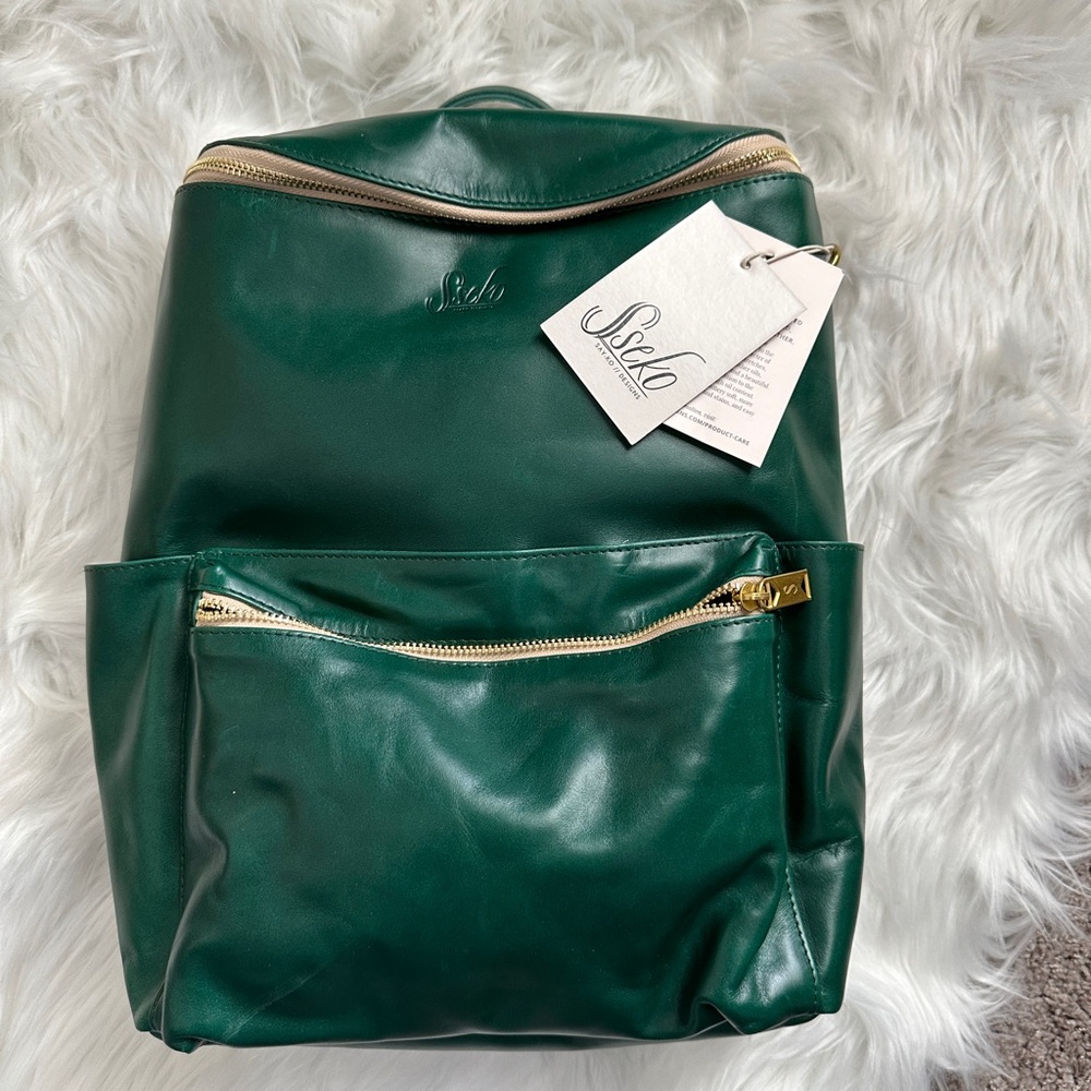 Sseko Green Convertible Bag